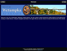 Tablet Screenshot of cityofwetumpka.com